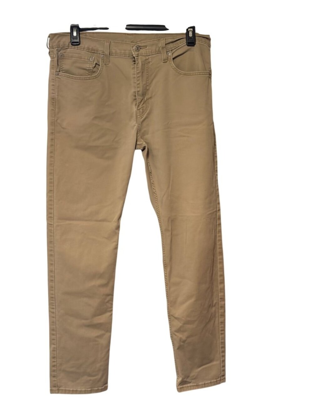 Levis 502 Mens Size 36x34 Tan Beige Jeans Pants Tapered